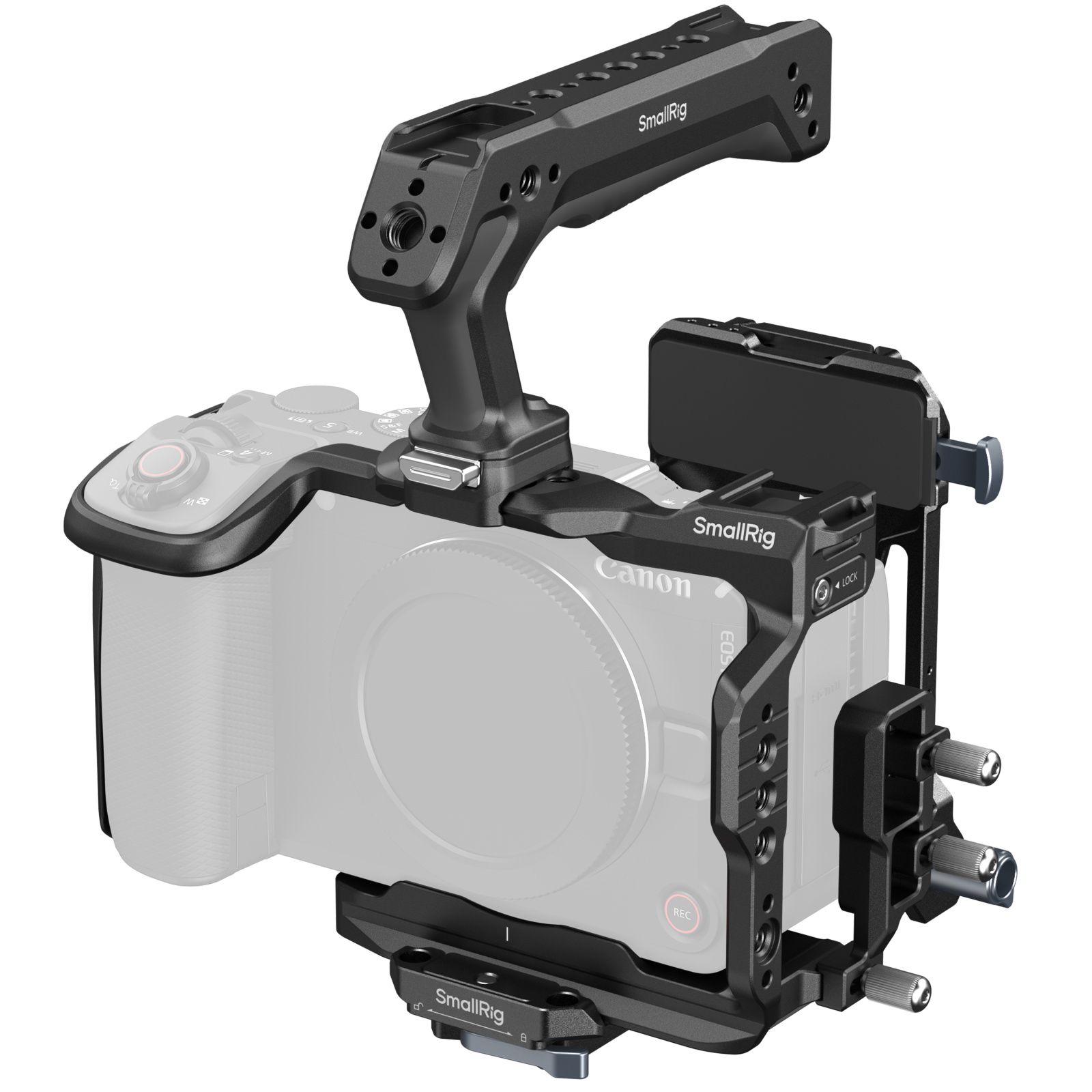 HawkLock QR Cage Kit for Canon EOS R6 V | Top Handle
