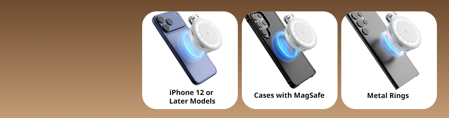 Category/Lighting System/Pocket Led Video Lights M2 LED Light with Magnetic Mount and Support for Phones-SKU:6277/