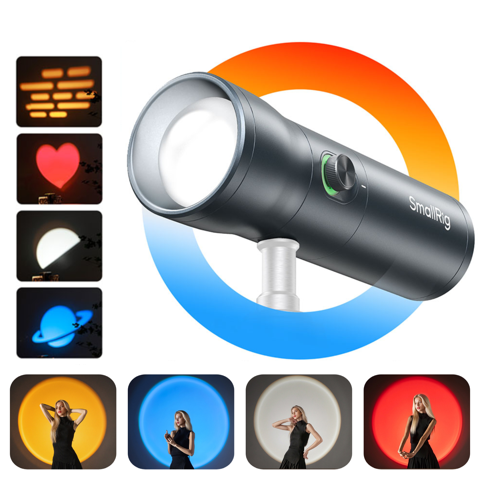 SmallRig RF 10C Pocket Zoom LED Light | 10-60° Focus