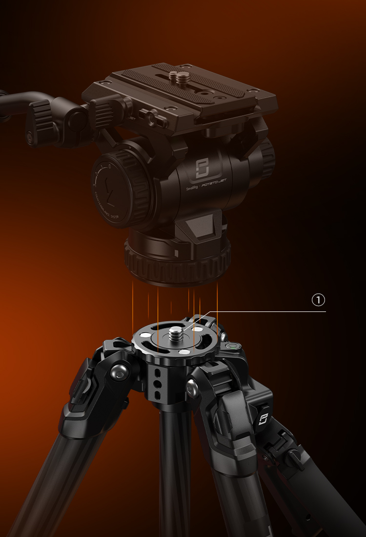 TRIBEX Hydraulic Carbon Fiber Tripod | Fluid Head & X-CLUTCH