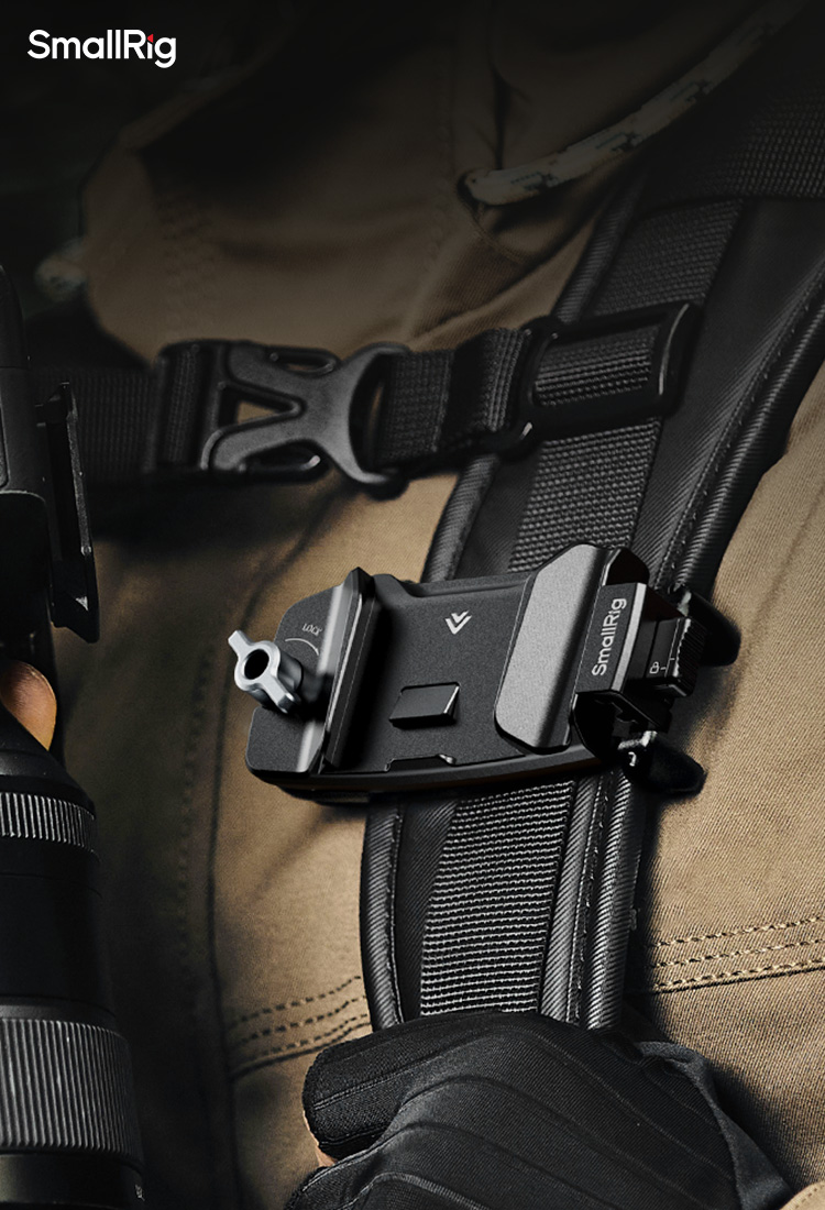 Camera Clip & QR Plate | Secure Arca-Swiss Mount | SmallRig