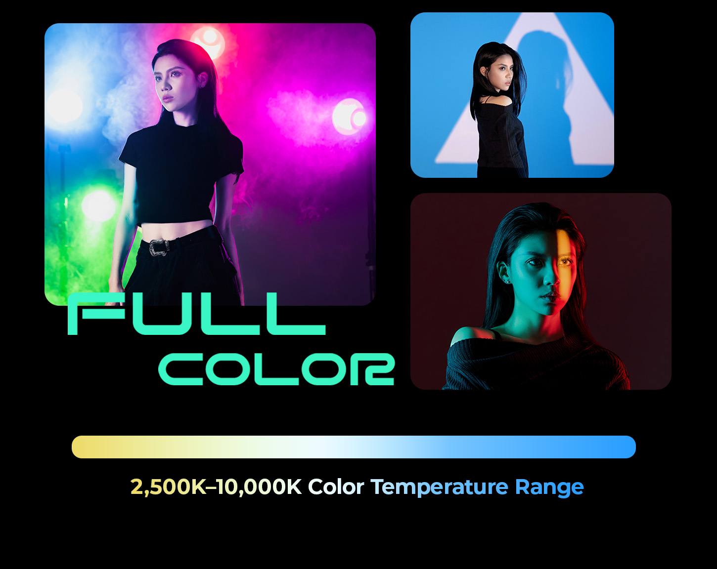 CATEGORY/Lighting System/COB Lights RC 220C RGB COB LED Video Light-SKU:5098/Package Weight (kg):4.3/