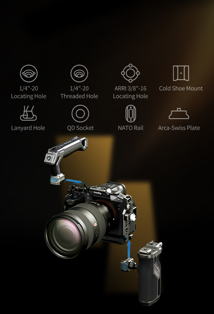 Sony A7 V / 7R V / 7 IV用「Hawklock」アドバンスケージキット