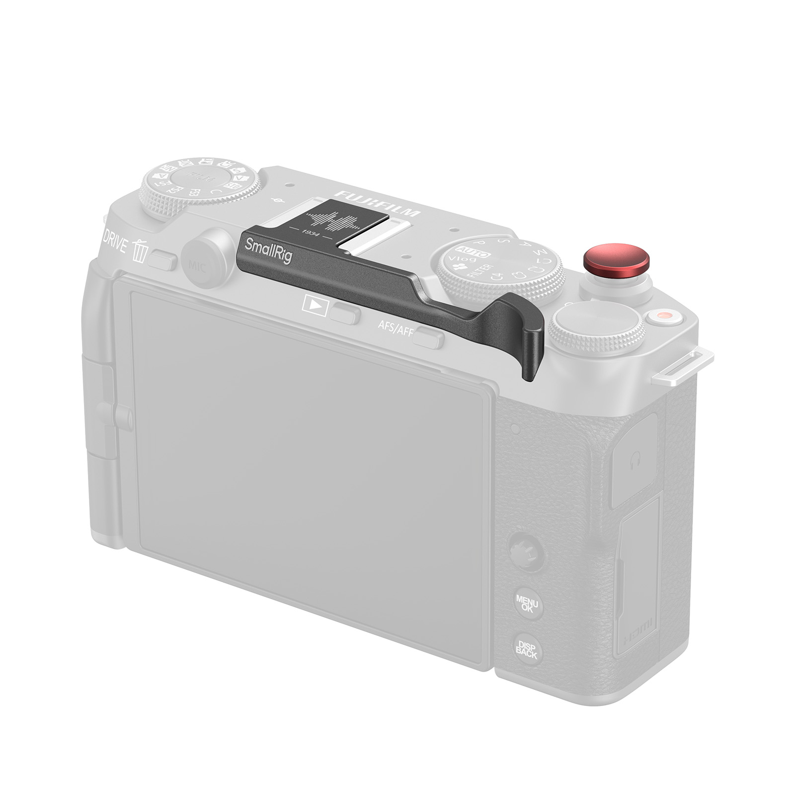 Black Thumb Grip for X-M5 | Ergonomic | Hot Shoe Cover