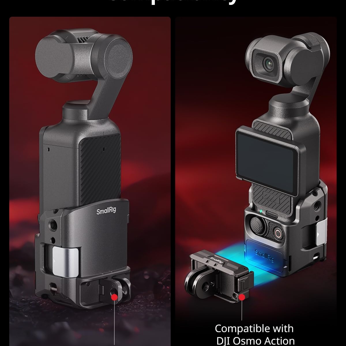 Adaptateur Cadre Osmo Pocket 3 Avec Double Griffe Froide - Accessoire DJI