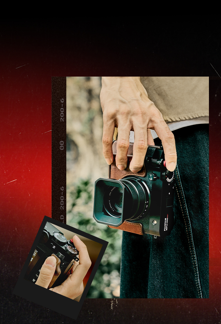 FUJIFILM GFX100RF Leather Case | Enhanced Grip, Retro Style