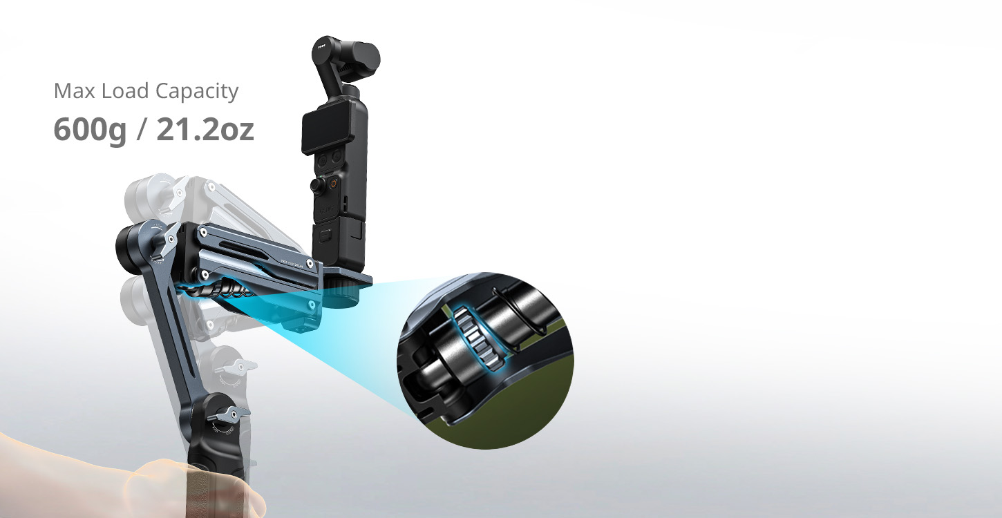 Kategori/Montaj Braketleri/DJI Osmo Pocket 4 / Pocket 3 / Insta360 X5 / GoPro HERO13 Black i&ccedil;in Magic Arms El Tipi Şok Emici Kol - Markalar: DJI, Insta 360, GoPro / Modeller: Osmo Pocket 3, Osmo Pocket 4, X5, HERO 13 Black / &Uuml;r&uuml;n Kodu: 5508 / Paket Ağırlığı (kg): 1.