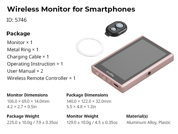 Wireless Display Adapter for Phone | Selfie Kit | SmallRig