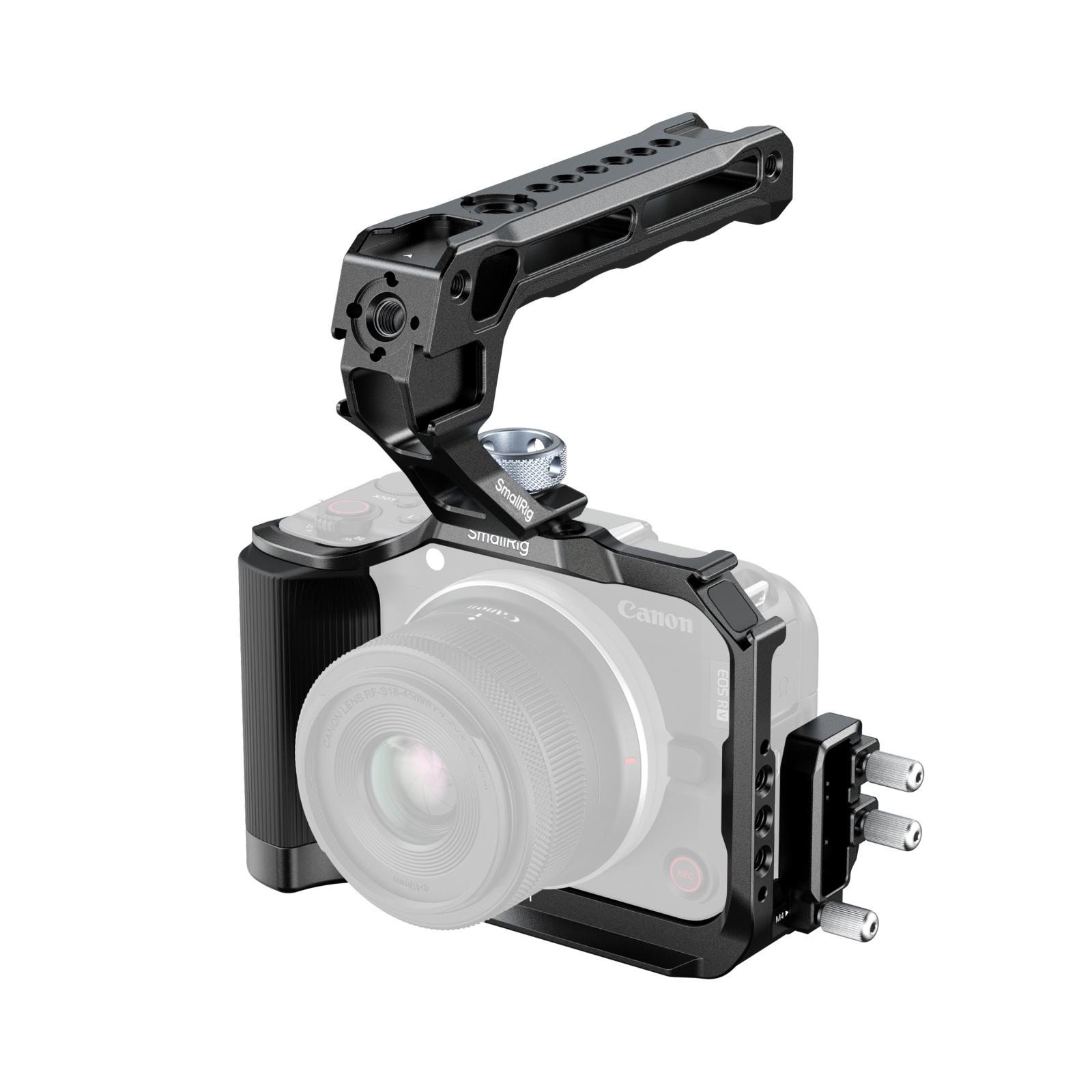 EOS R50 V Camera Cage | Arca Plate & Silicone Handle