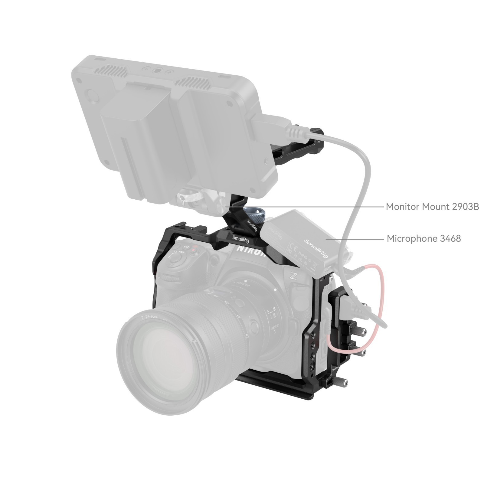 SmallRig nikon Z8 Cage Kit 3941 | Handheld Rig, DJI RS Ready