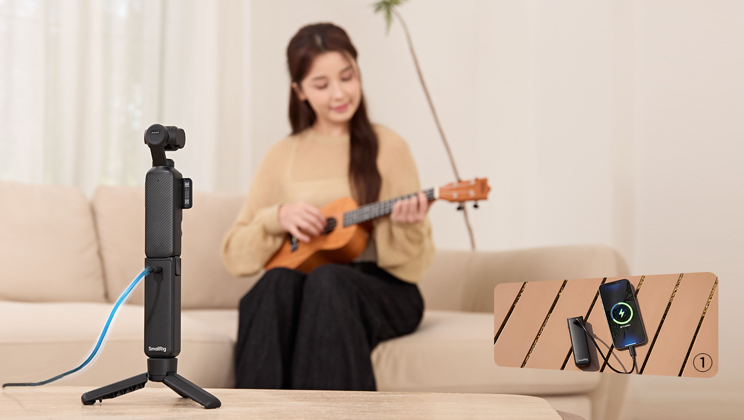 Kategori/G&uuml;&ccedil; &Ccedil;&ouml;z&uuml;m&uuml;/Kamera Bataryaları - DJI Osmo Pocket 4 / 3 i&ccedil;in Tasarlanmış Powerbank - Markalar: DJI / Modeller: Osmo Pocket 3, Osmo Pocket 4 / &Uuml;r&uuml;n Kodu: 5705