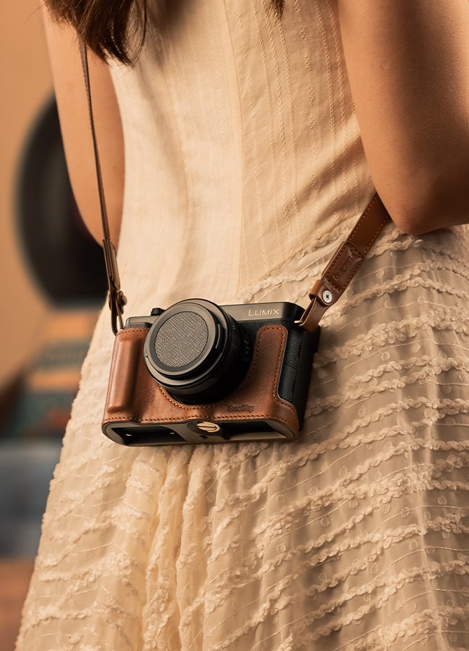 Leather Half Case Kit for Panasonic LUMIX L10