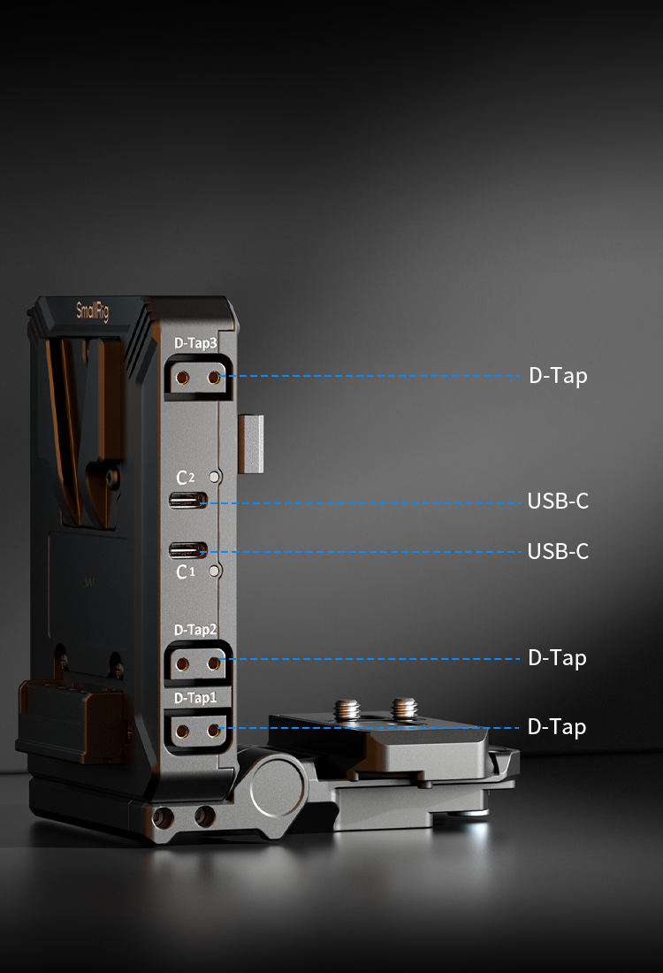 V-Mount Battery Mount Plate Kit | Quick Release, 180° Rotatable