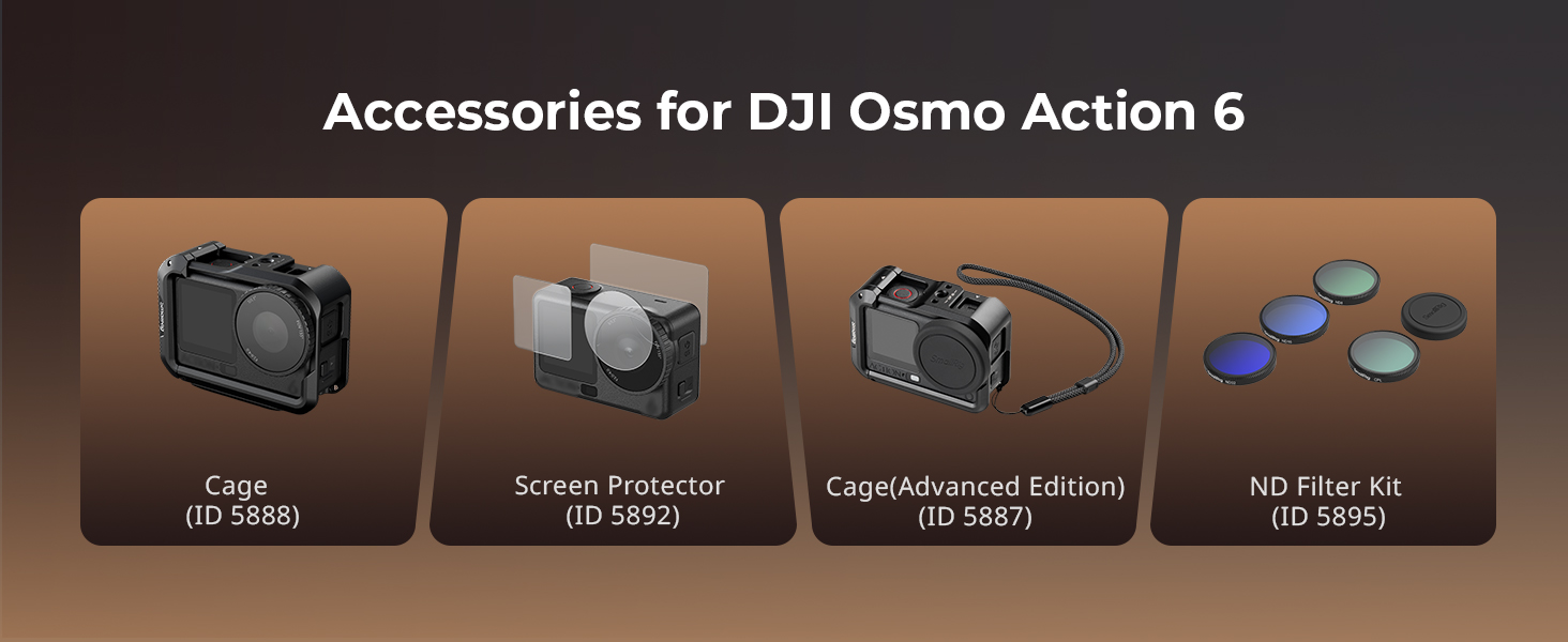 Kategori/Kamera Kafesleri DJI OSMO Action 6 i&ccedil;in &Ouml;zel Sokak Fotoğraf&ccedil;ılığı Kafesi - Marka: DJI / Modeller: Osmo Action 6 / &Uuml;r&uuml;n Kodu: 5891 /