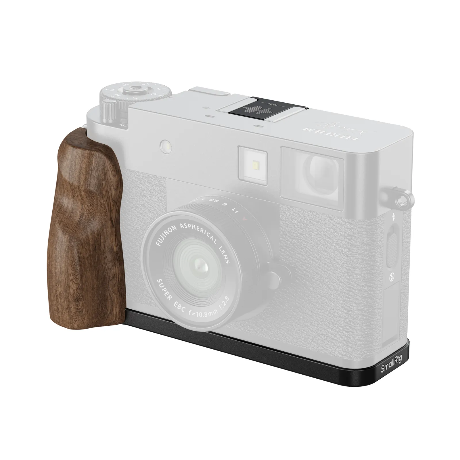 L-Shaped Mount Plate with Wooden Handle for FUJIFILM X half