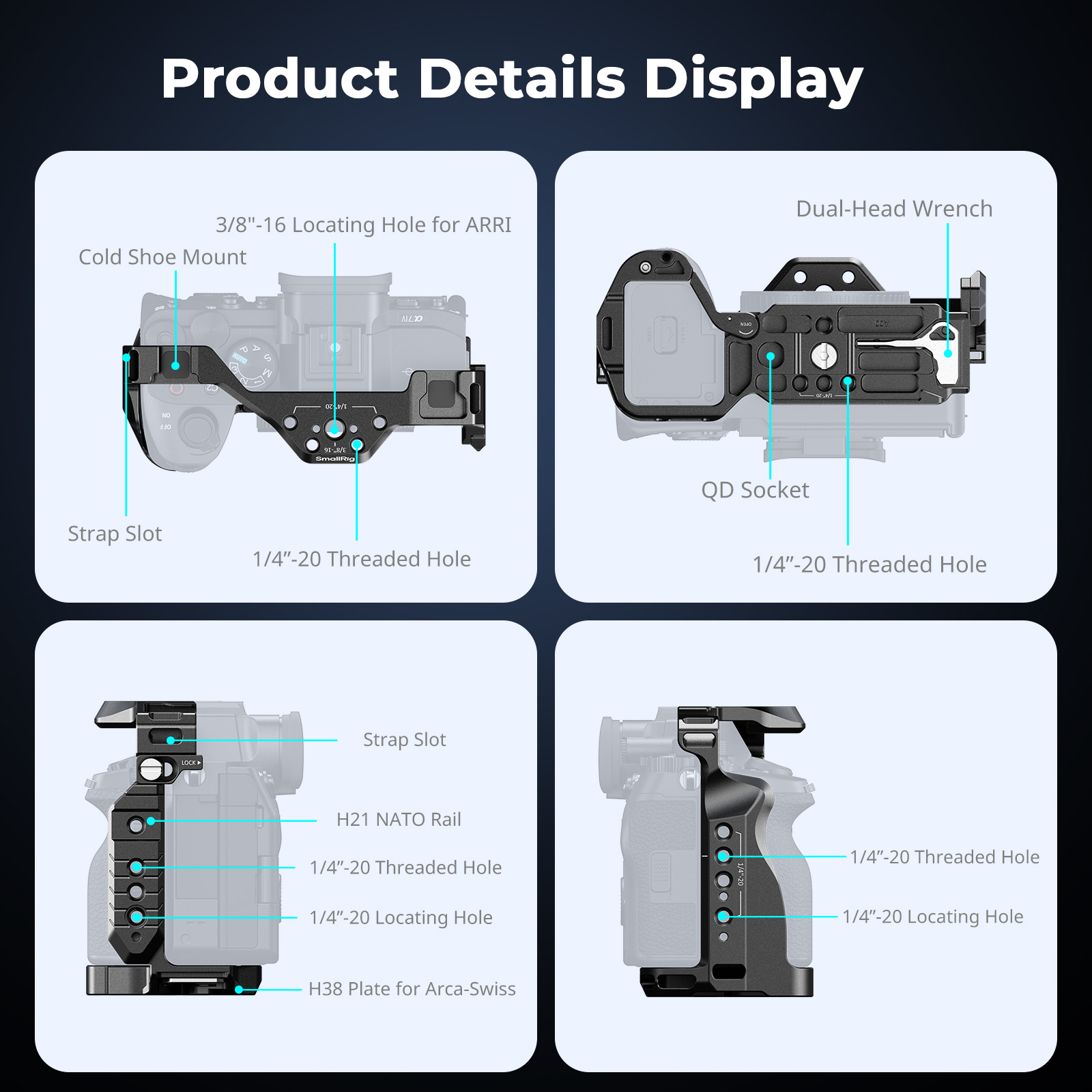 Sony A7 IV & A7S III Camera Cage | Quick-Release | SmallRig