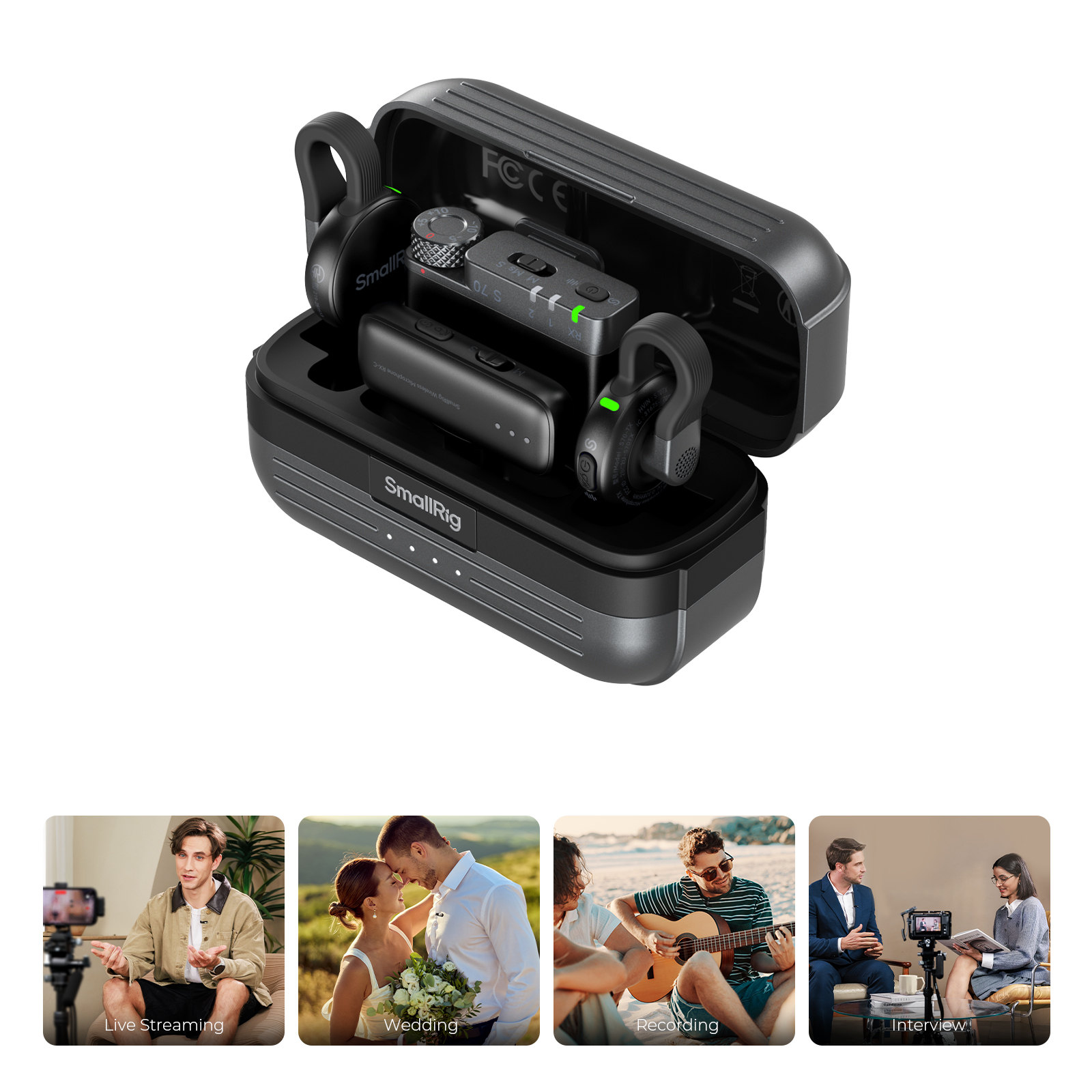 S70 Wireless Microphone | Ultra-Thin | 984ft Range | SmallRig
