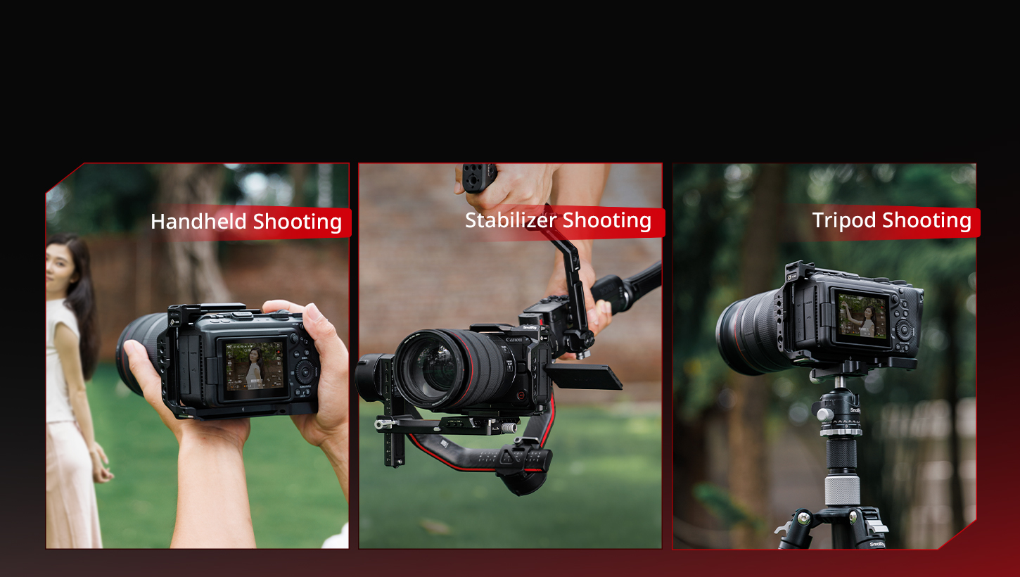 Kategori/Kamera Kafesleri/Canon HawkLock QR Kafes Kiti Canon EOS R6 V i&ccedil;in | &Uuml;st Tutacak - Markalar: Canon/Modeller: EOS R6 V/SKU: 6372/
