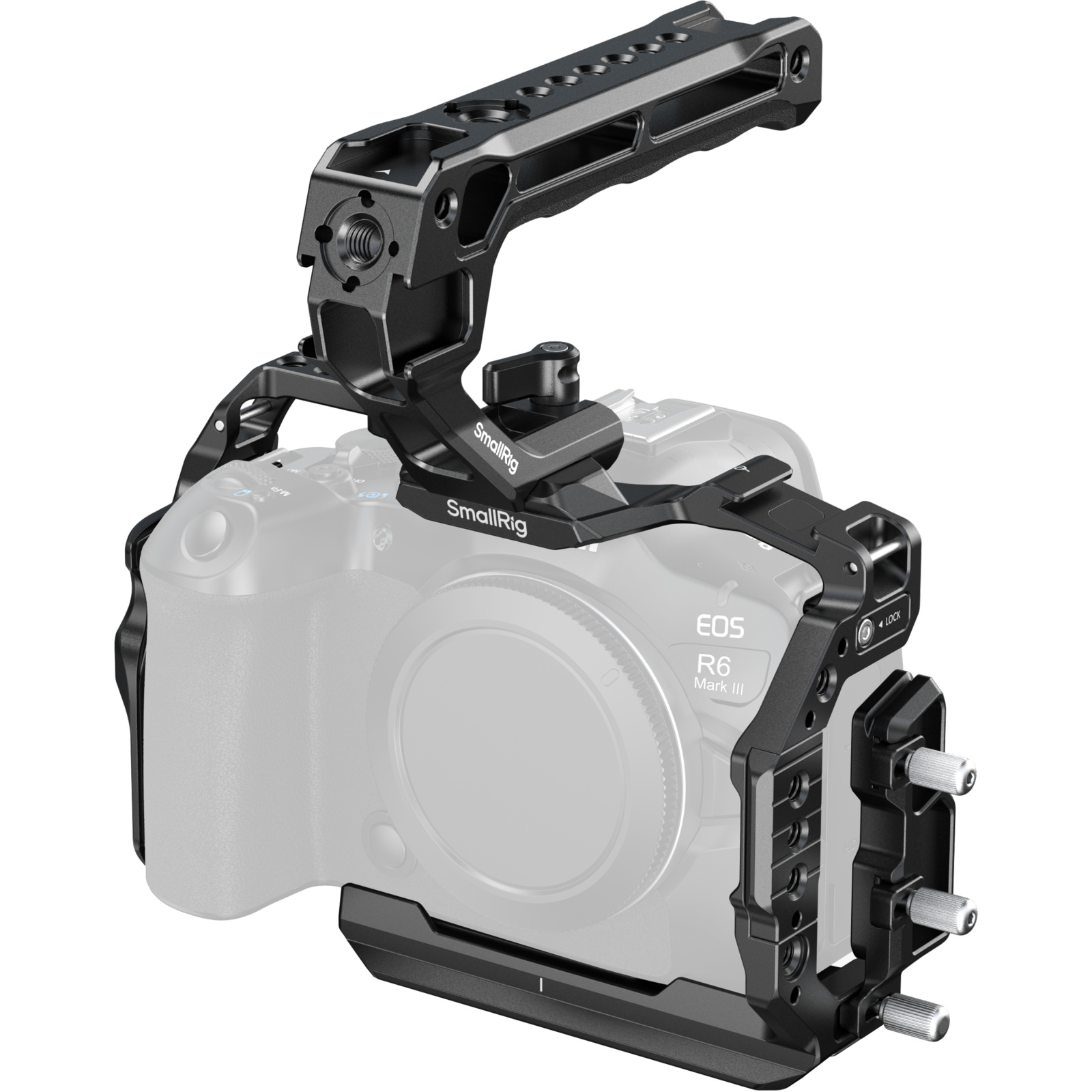SmallRig R6 Mark III / R6 Mark II Basic Handheld Cage Kit für Canon EOS R6 Mark III / R6 Mark II mit Arca-Swiss Grundplatte