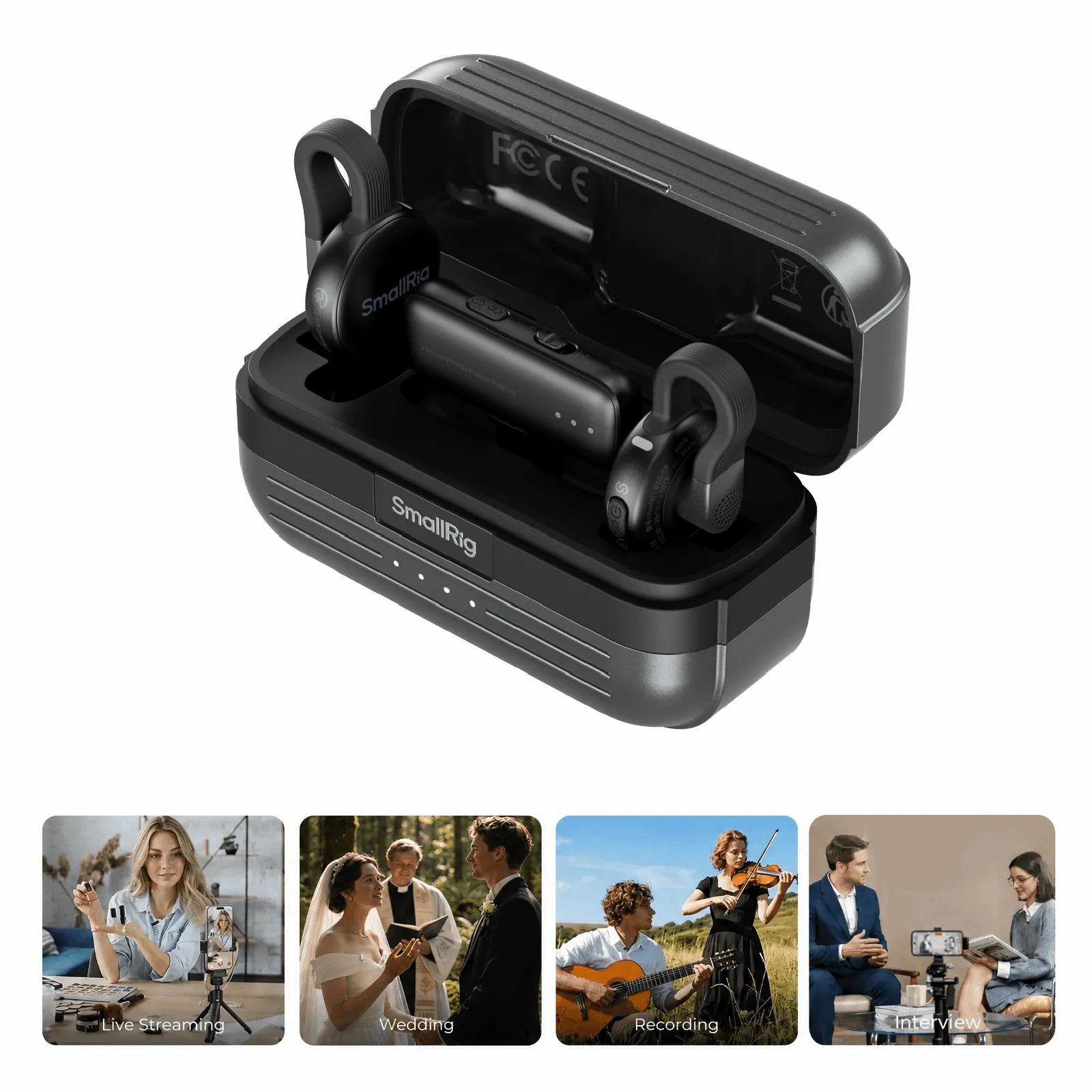 S70 Wireless Microphone | Ultra-Thin | 984ft Range | SmallRig