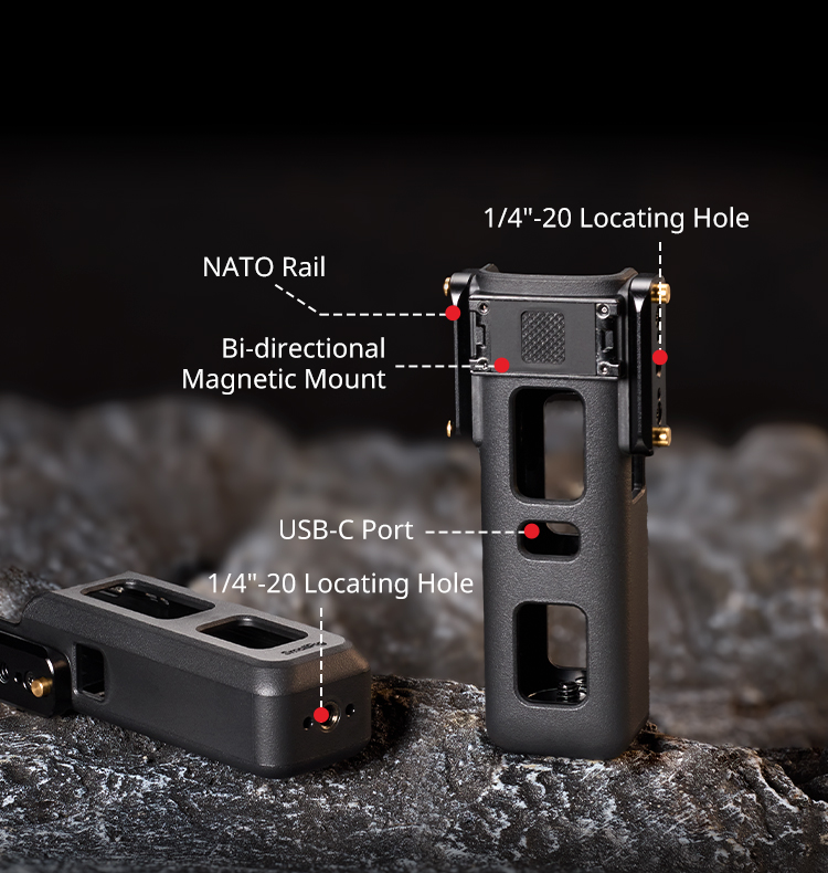 Expansion Adapter Cage for DJI Osmo Pocket 4 / 3 | SmallRig