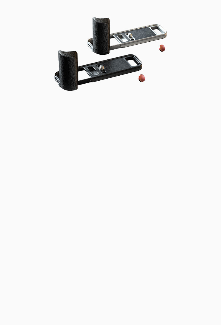 FUJIFILM X-E5 L-Plate | Silver-Black | Arca-Swiss Mount