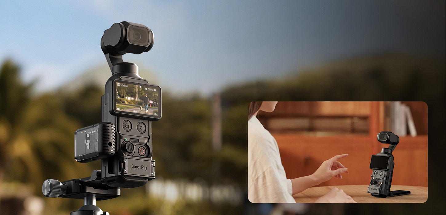 Kategori/Aksiyon Kamera Kiti Manyetik Montaj ve Kafes DJI Osmo Pocket 4 i&ccedil;in | 180&deg;-Markalar:DJI/Modeller:Osmo Pocket 4?Osmo Pocket 4P/SKU:6009/