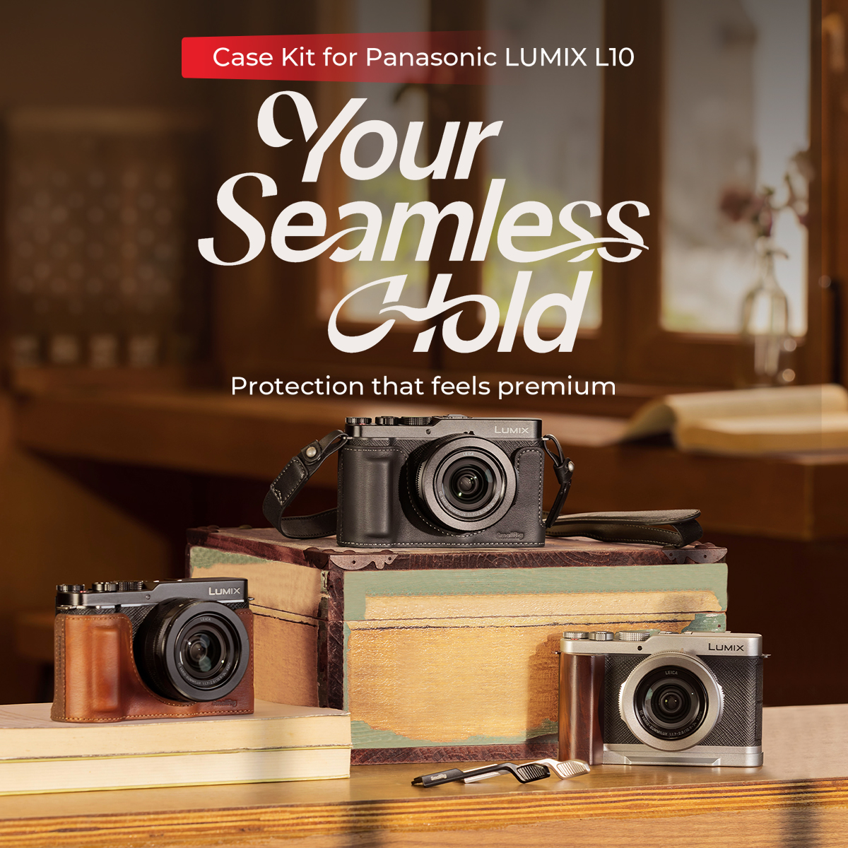 Panasonic LUMIX ブラウンレザーケース付き 【公式通販】