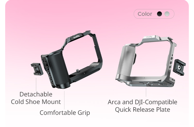 EOS R50 V Camera Cage | Arca Plate & Silicone Handle