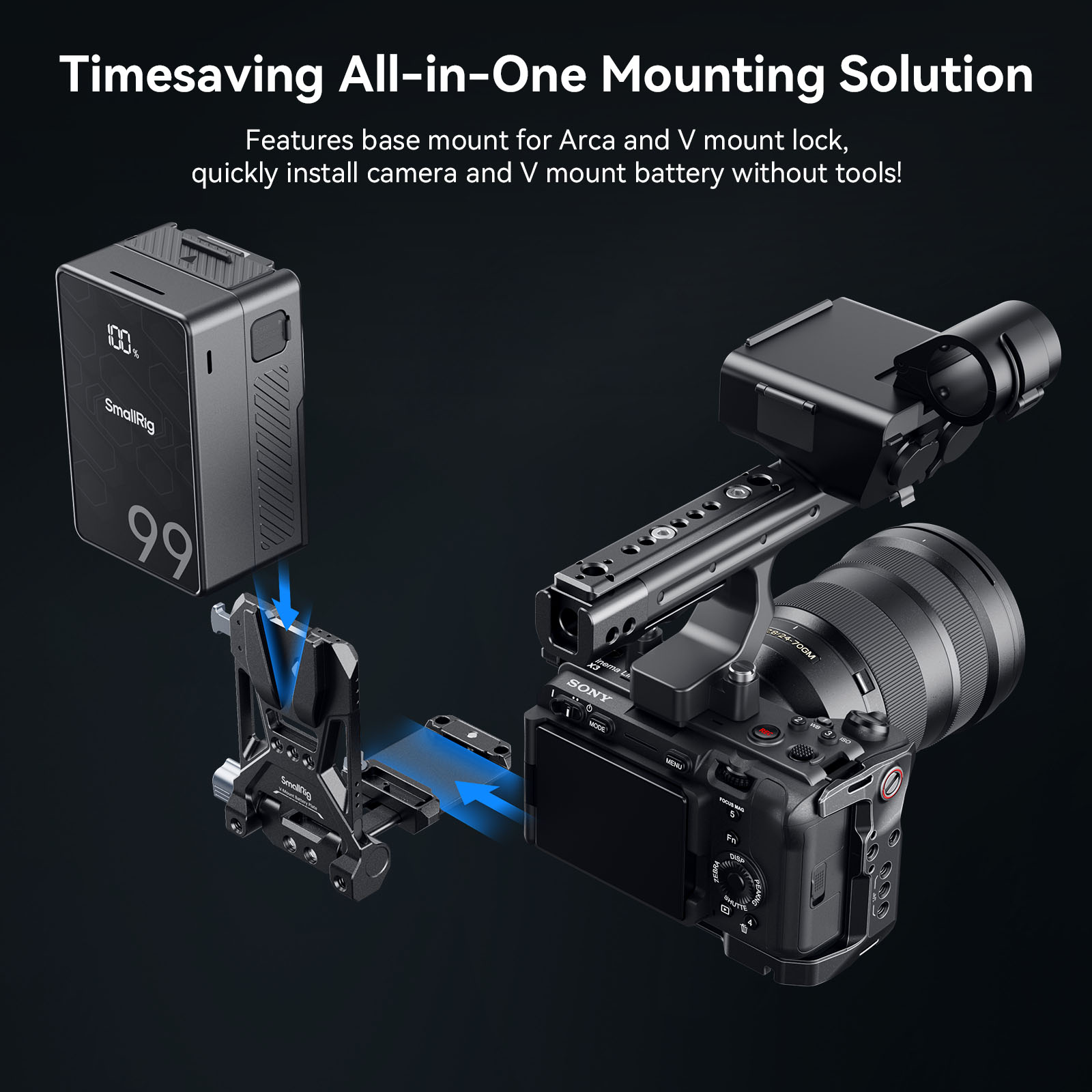 VB99 SE Mini V-Mount Battery | Compact Power | SmallRig