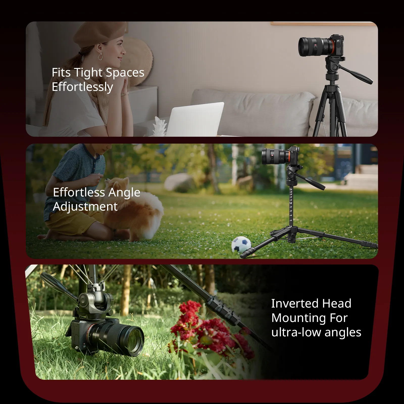 类别/电源解决方案/相机电池 摄影三脚架 | Stalite AP-21 60-180cm | SmallRig-