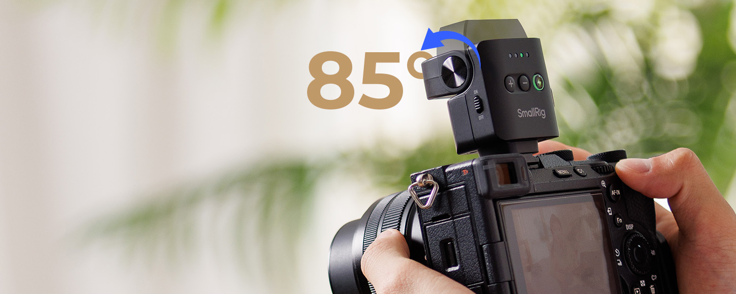 Kategori/Aydınlatma Sistemi/Cep Tipi LED Video Işıkları Mini Speedlite Flaş 45g, Kompakt Aynasız Kameralar i&ccedil;in 85 Derece Eğimli Başlık, GN8, 4 G&uuml;&ccedil; Seviyesi-SKU:5883/Paket Ağırlığı (kg):0.1/