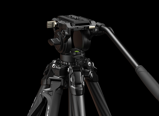 TRIBEX Hydraulic Carbon Fiber Tripod | Fluid Head & X-CLUTCH