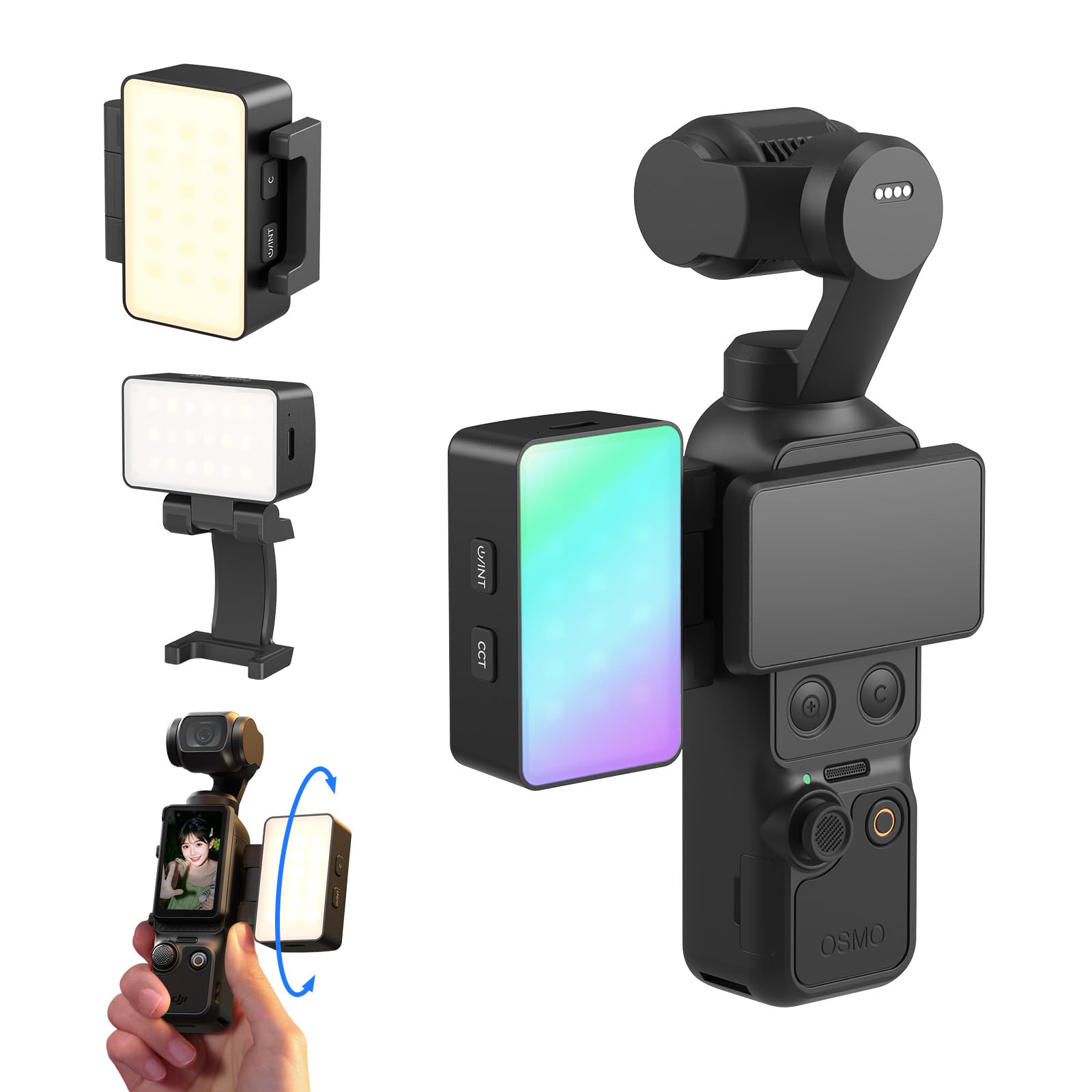 RGBWW LED Video Light for DJI Osmo Pocket 4 / 3 | SmallRig