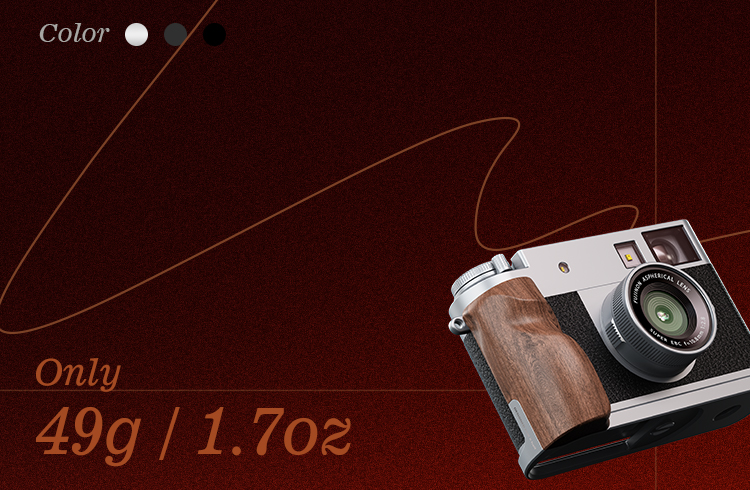 L-Plate | Wood Grip | Port Access | Silver Black