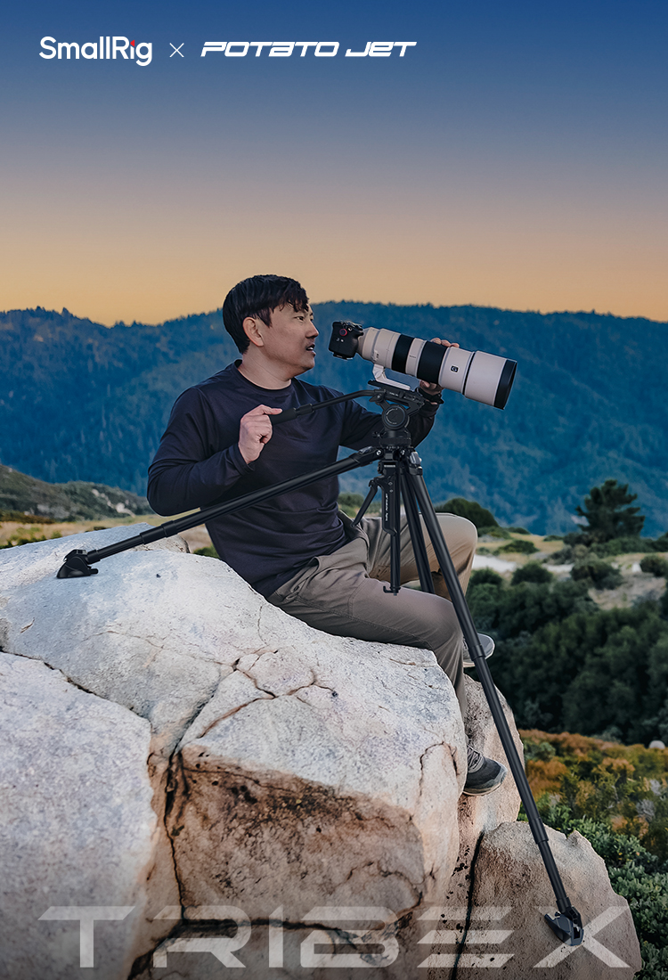 SMALLRIG SmallRig×Potato Jetトライベックス油圧カーボン三脚4259