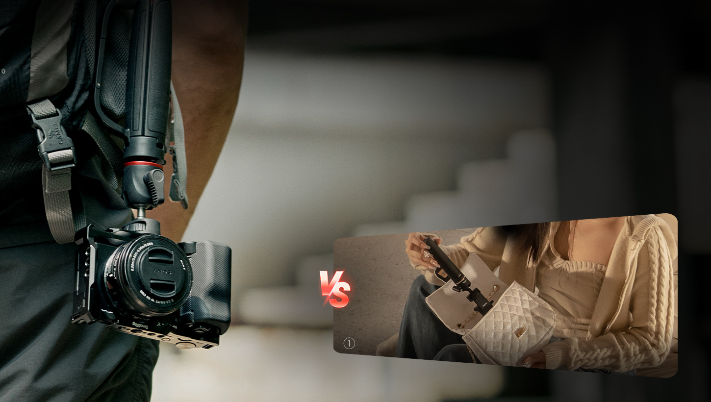 Category/Tripods/Vlogging Tripods Carabiner Video Tripod | 3-in-1 Mantis Hook | SmallRig-SKU:5285B/