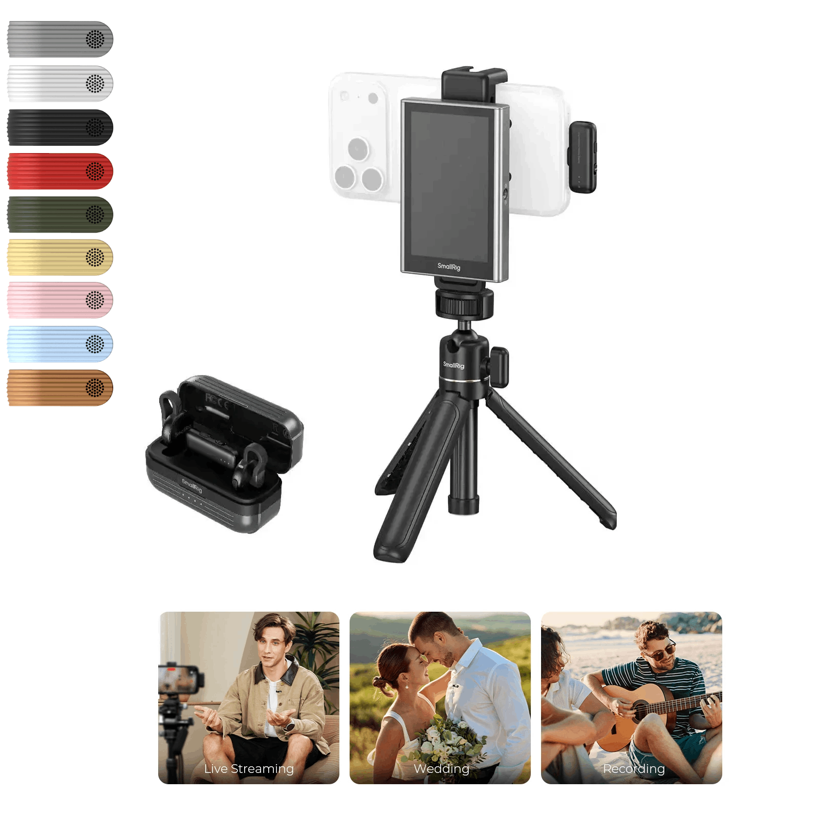 S70 Wireless Microphone | Ultra-Thin | 984ft Range | SmallRig