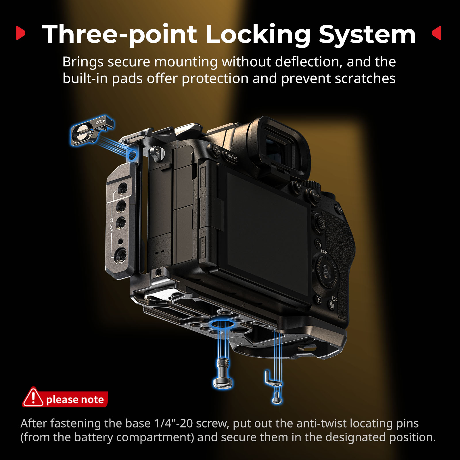 HawkLock Cage Kit for Sony A7 V / A7R V / A7 IV | Arca-Swiss QR