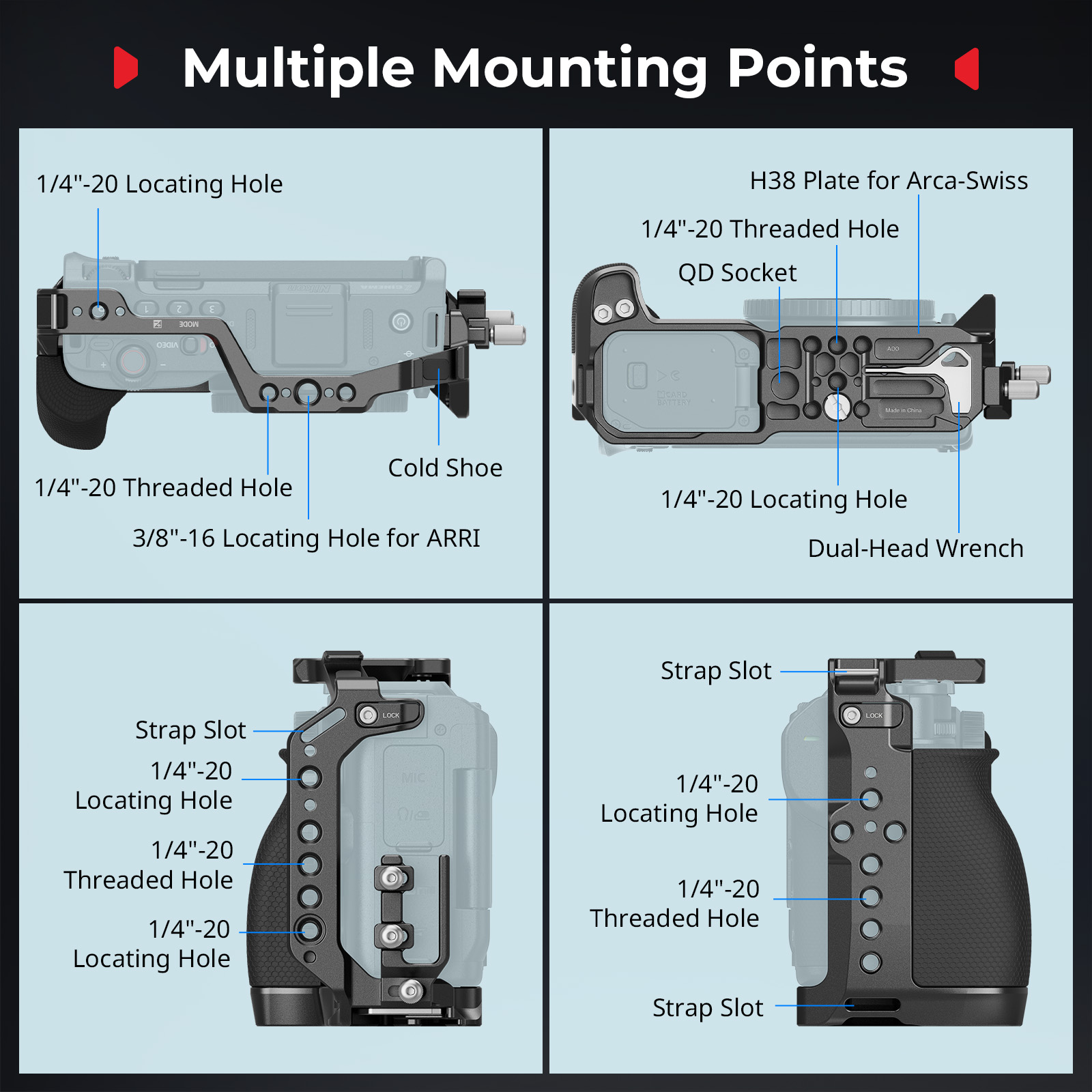 SmallRig Cage Kit for Nikon ZR 5468: Build a Pro Rig