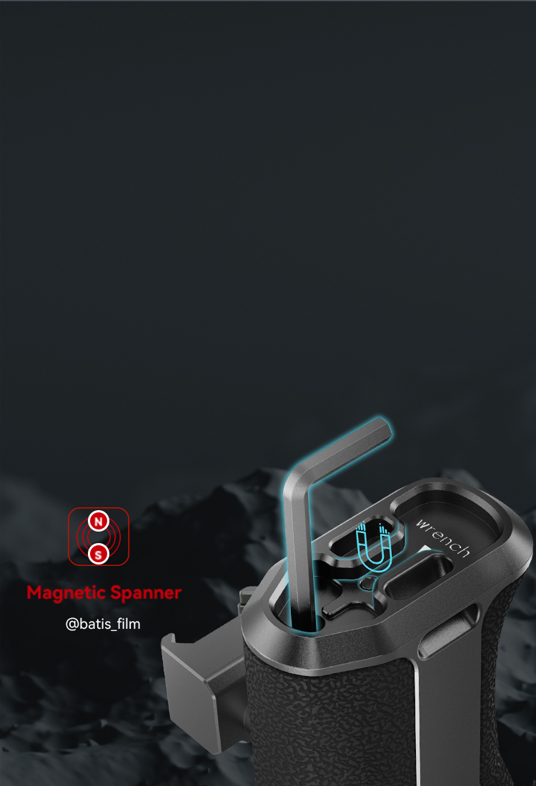 SmallRig 3260 Rotating NATO Handle - 360° Free Rotation & 5kg Load