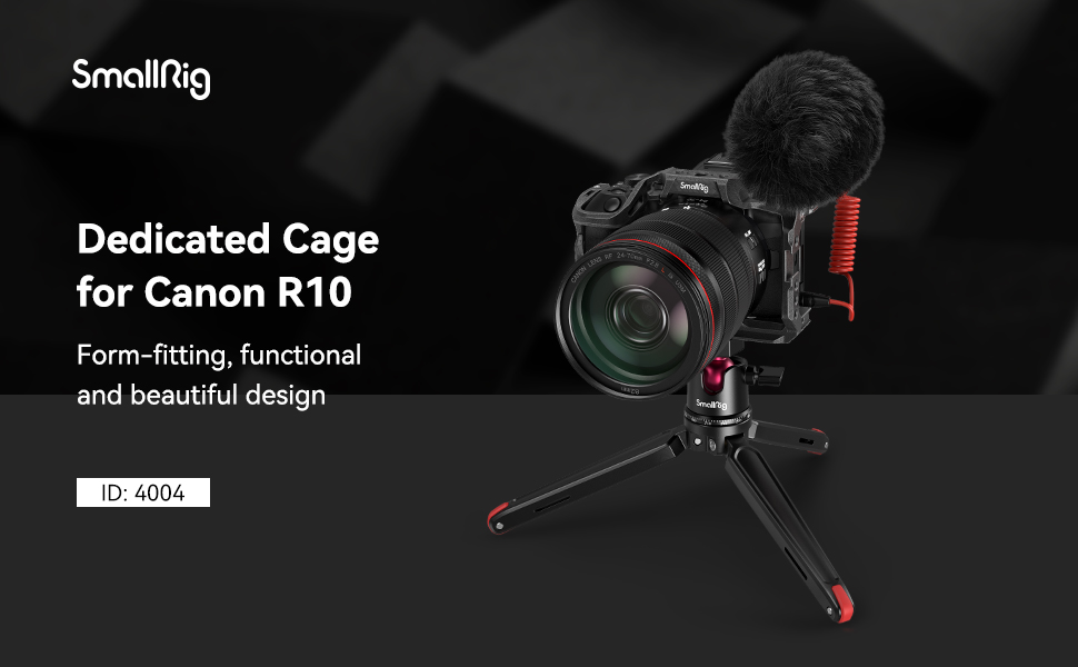 Black Mamba Camera Cage for R10 | 3-Point Lock | Arca-Swiss