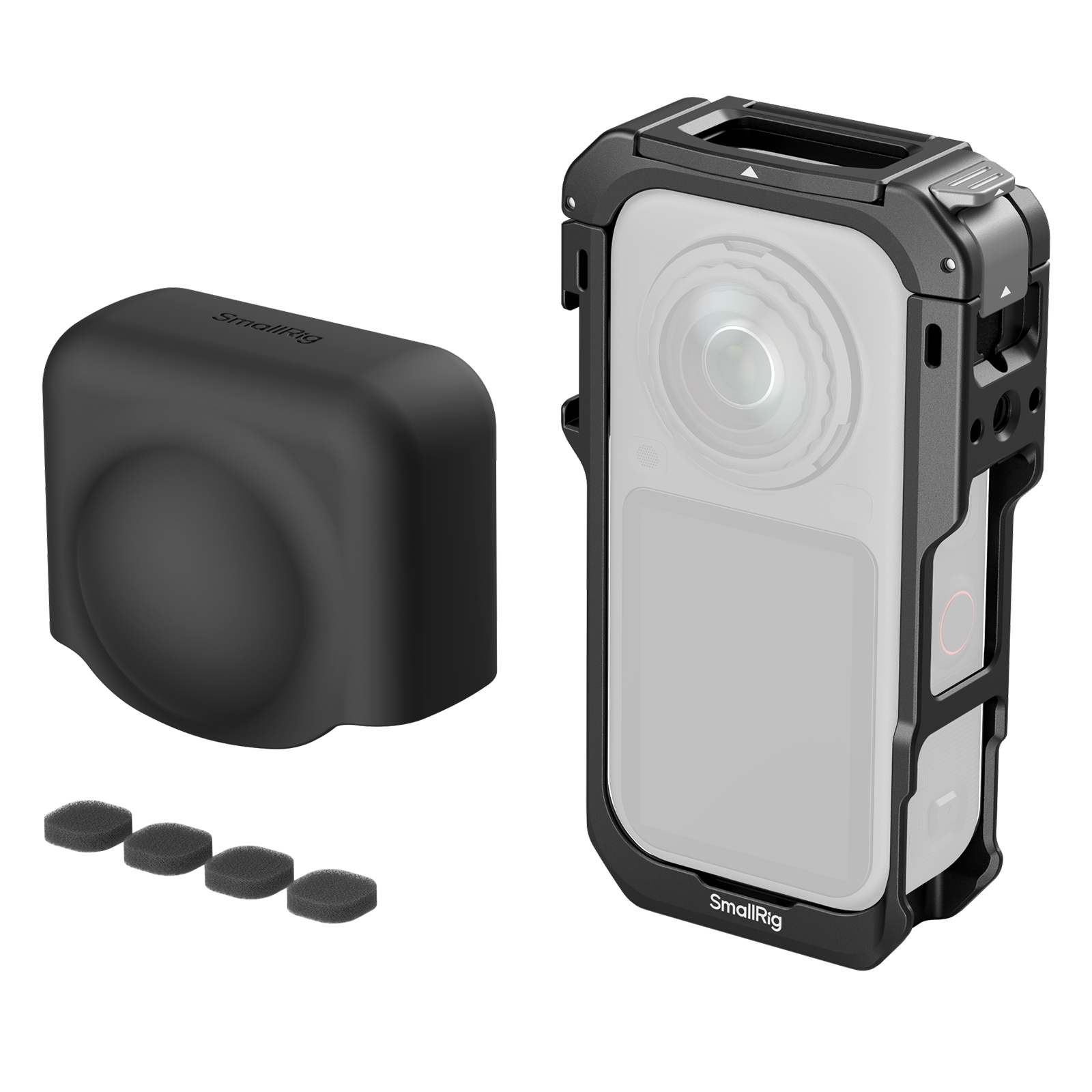 Multifunctional Protective Cage with Silicone Cover for Insta360 X6