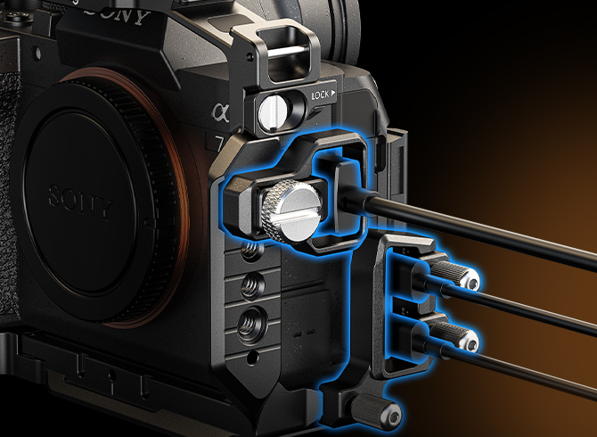 Sony A7 V / A7R V / A7 IV用カメラケージキット：フルケージ