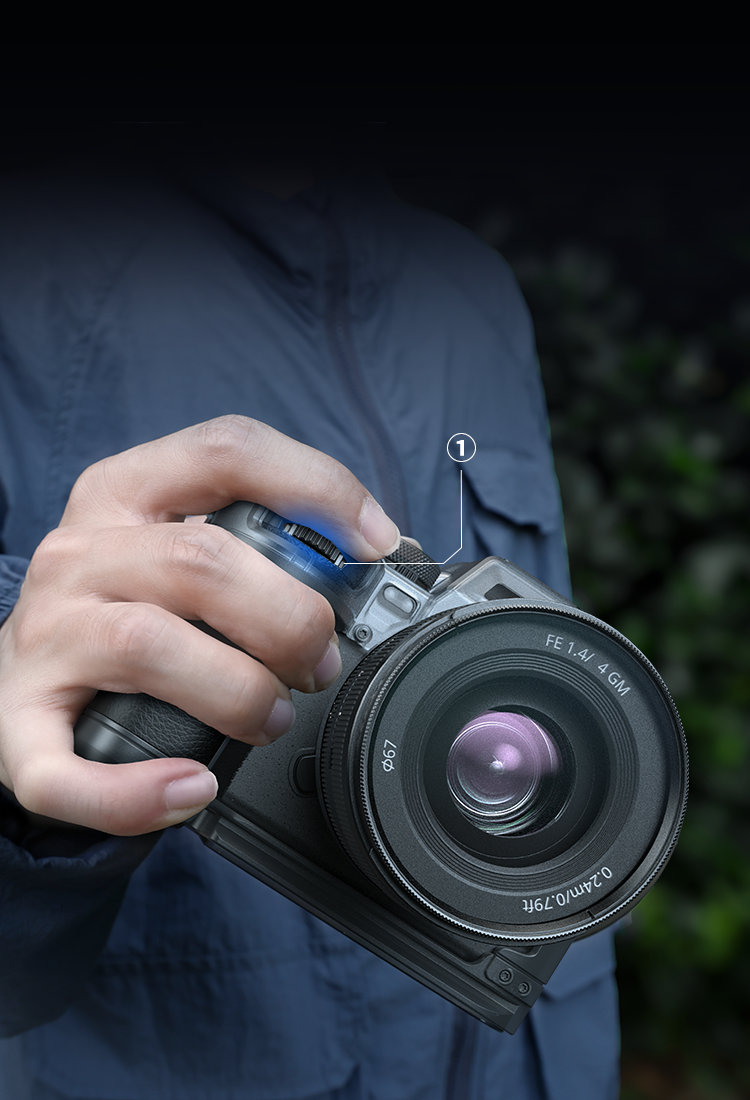 Sony A7 IV Camera Cage | Arca-Swiss | Leather Grip