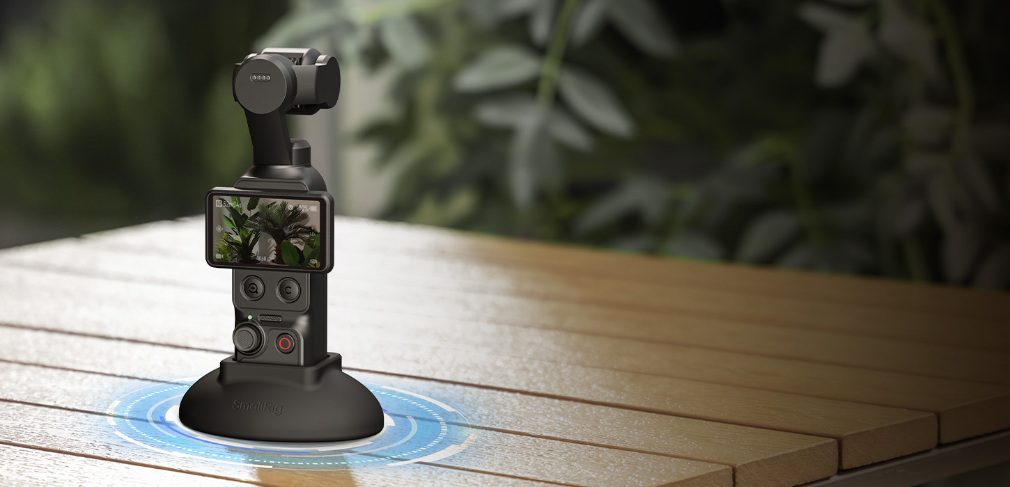Kategori/Montaj Braketleri/Vantuzlu Silikon Stand Tabanı DJI Osmo Pocket 4 / 3 i&ccedil;in (2 adet) - Marka: DJI / Modeller: Osmo Pocket 3, Osmo Pocket 4 / &Uuml;r&uuml;n Kodu: 6008