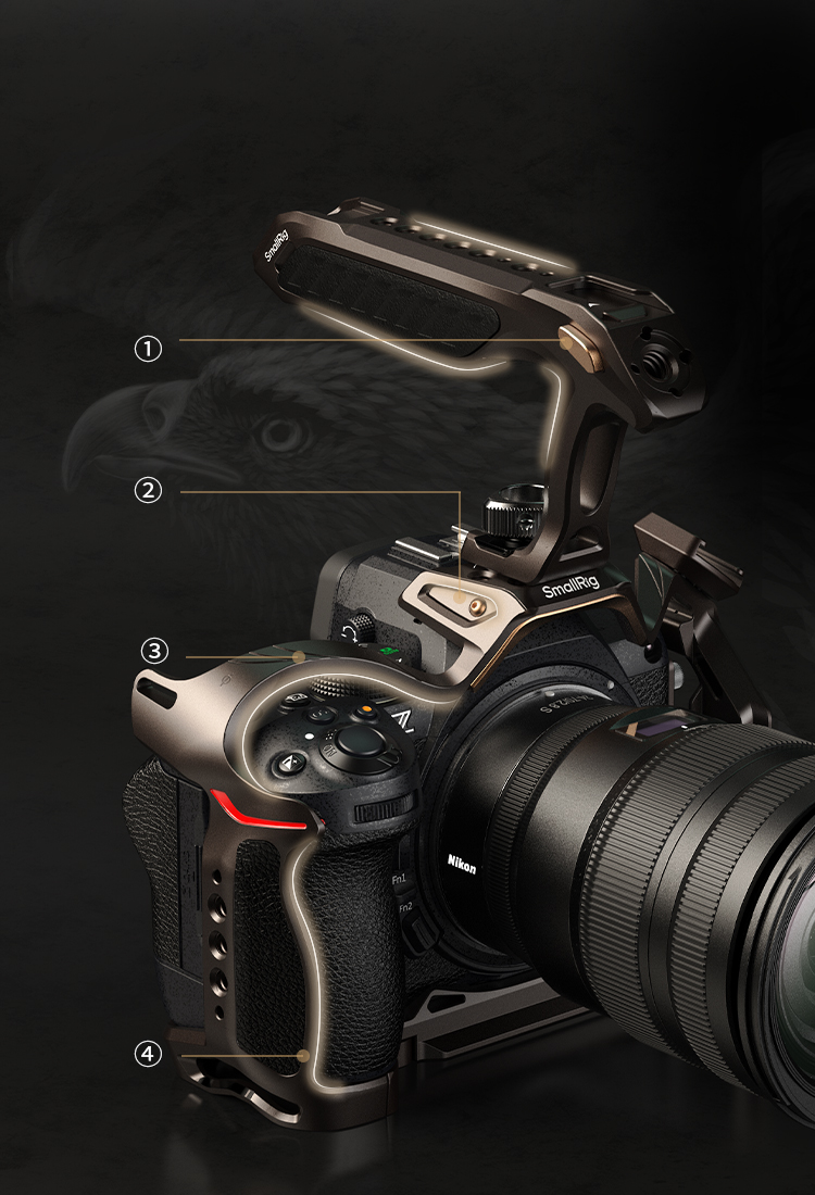 Night Eagle Cage Z5/Z5II/Z6/Z6II/Z7/Z7II | Gold Accents