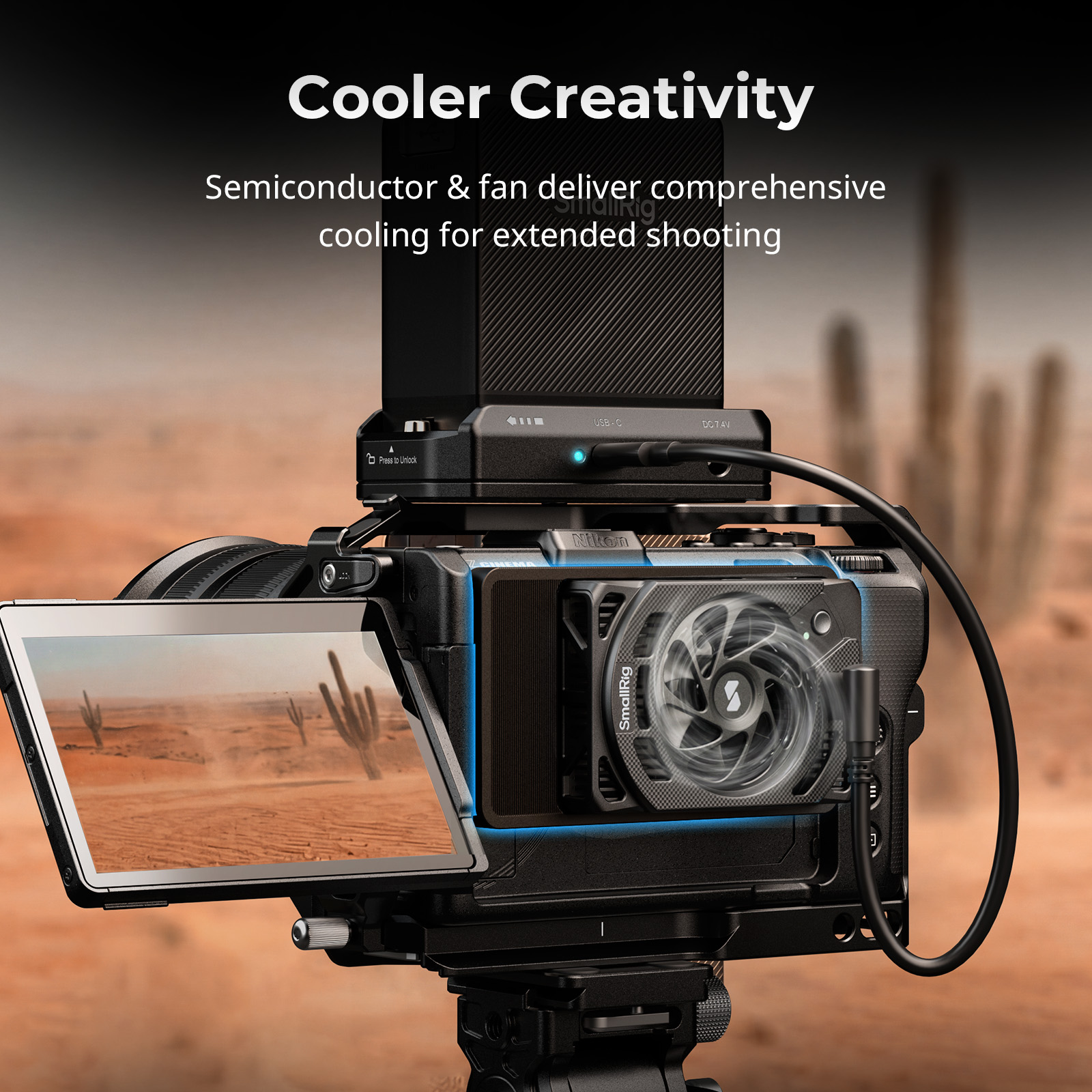 Nikon ZRおよび一部のSonyモデル用冷却ファン