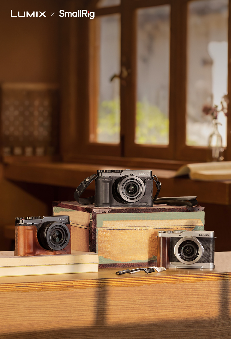 Leather Half Case Kit for Panasonic LUMIX L10