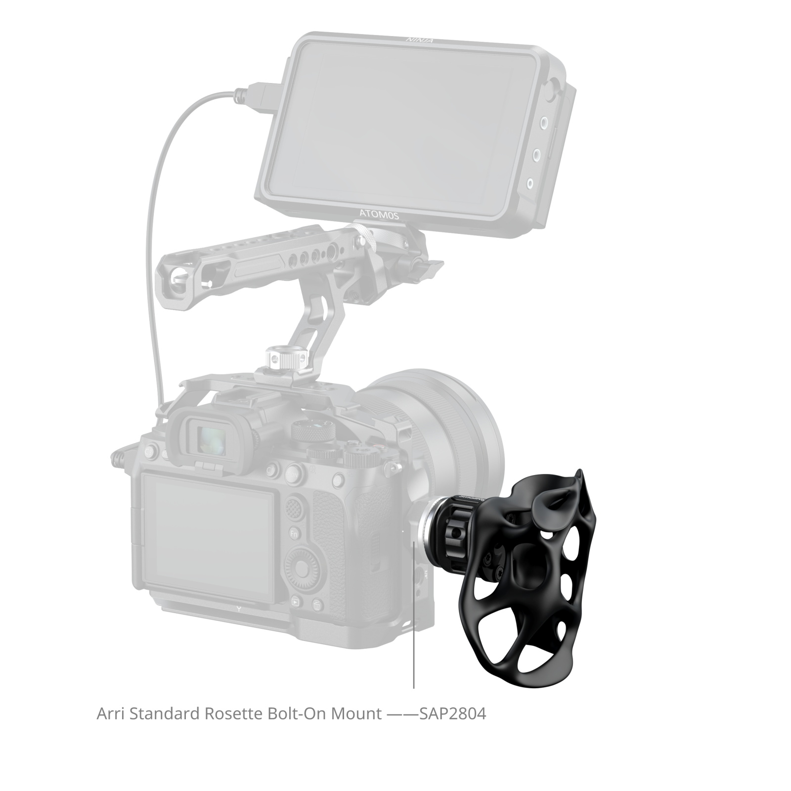 Liquid Handle with ARRI Rosette | Ergonomic Camera Grip
